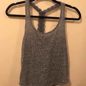 Cute tank top with lace on back